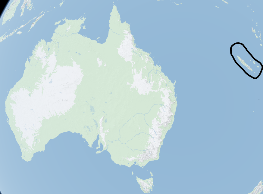 Australie - Nová Kaledonie